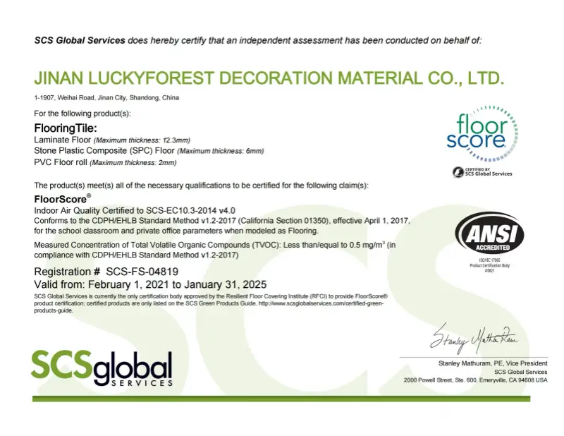 Certificado FSC Madera Sostenible LABSUN